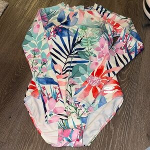 Speedo Women’s Swim - Floral and Leaf Swimsuit